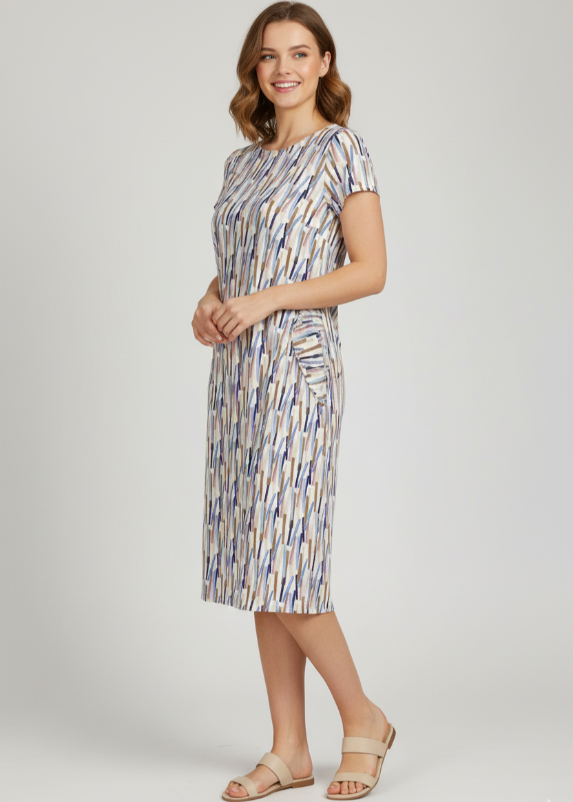 Vestido estampado tonos pastel