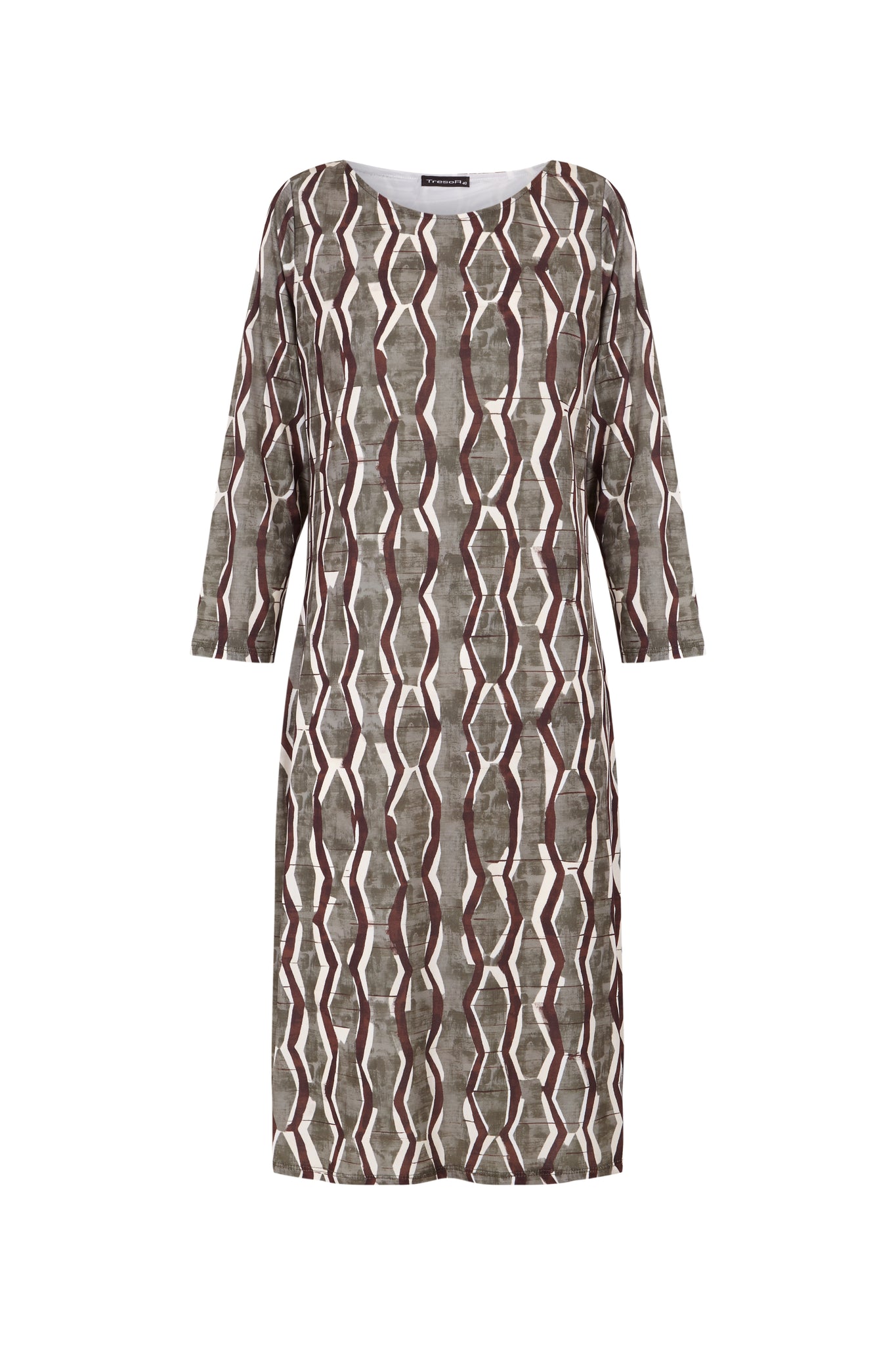 Vestido de estampado geométrico