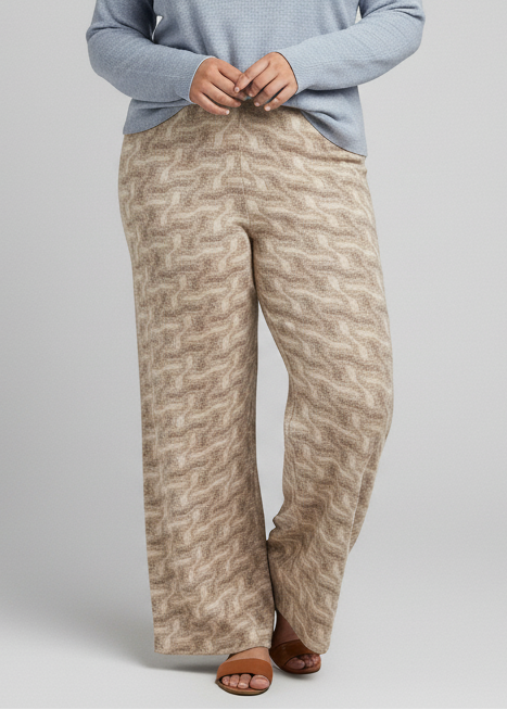 Pantalón ancho de punto