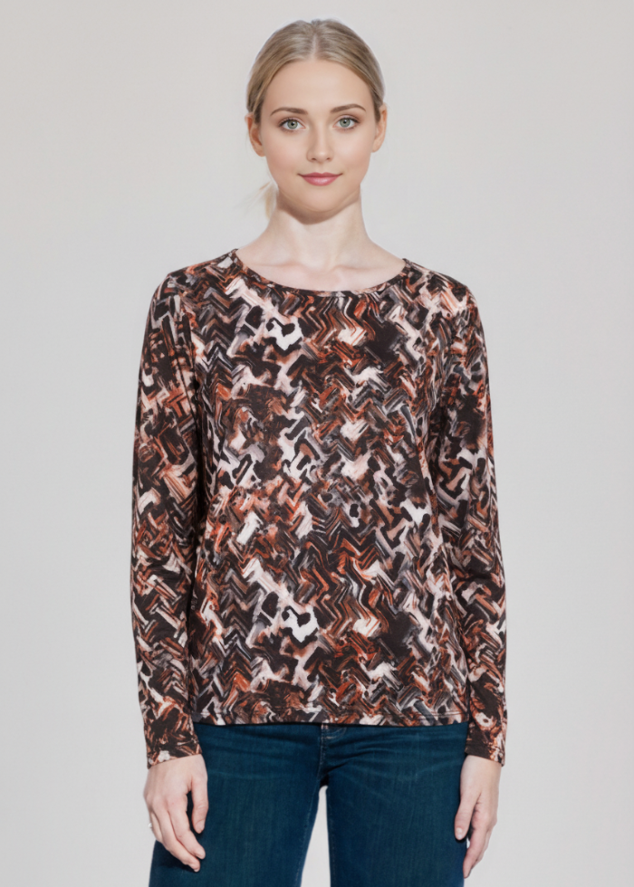 Camiseta estampada manga larga