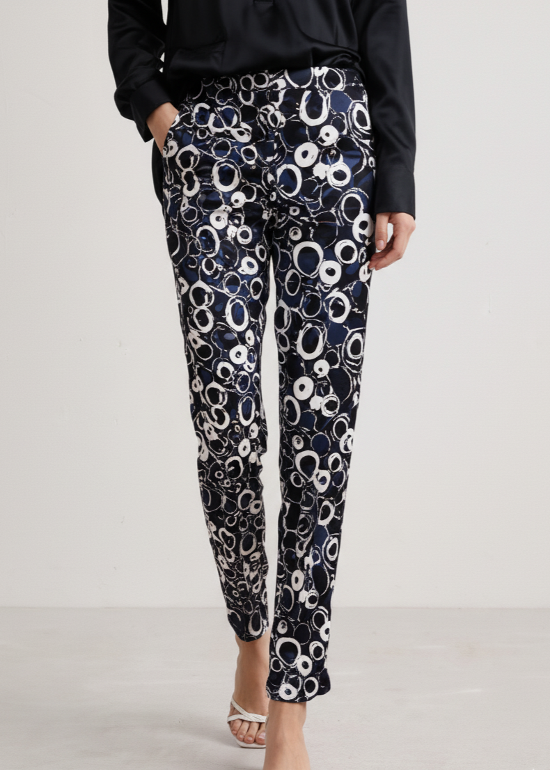 Pantalón estampado recto