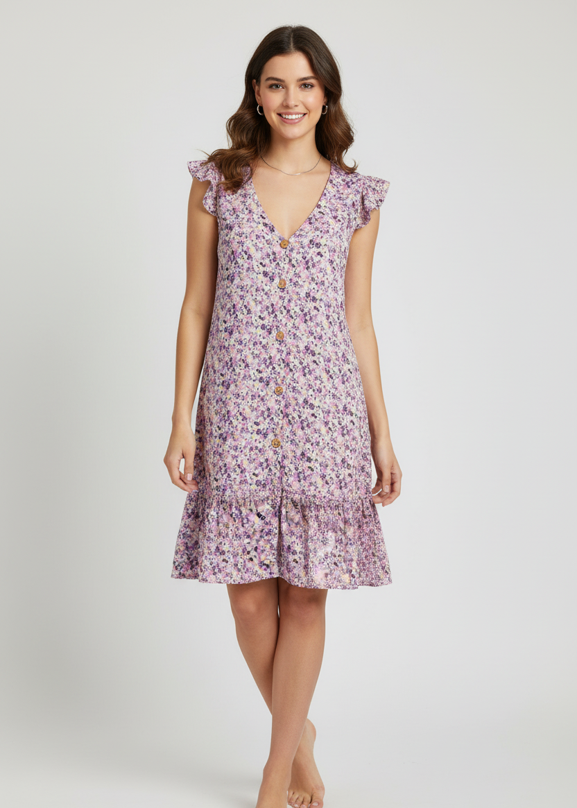 Vestido estampado de flores