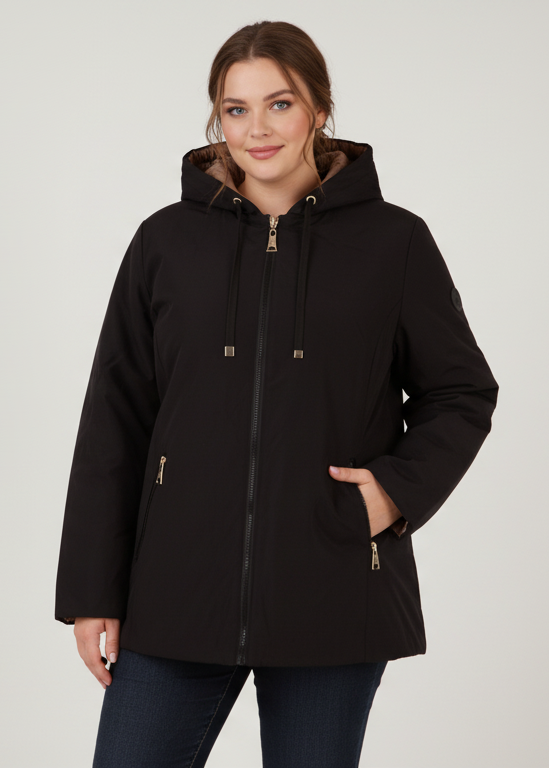 Parka reversible con capucha