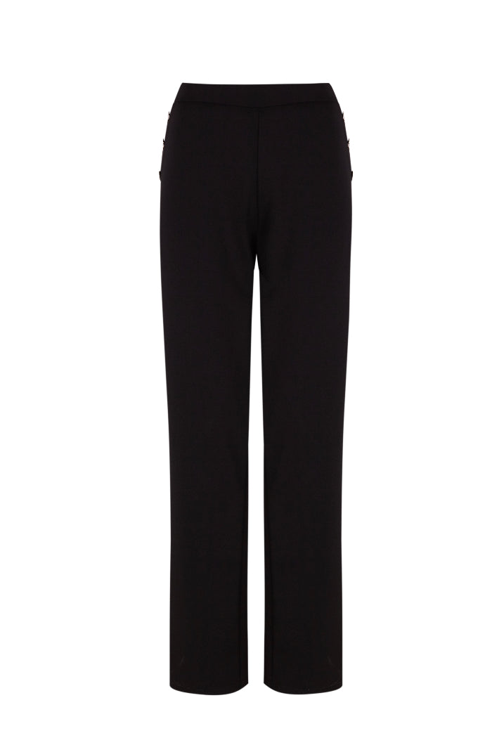 Pantalón recto con botones