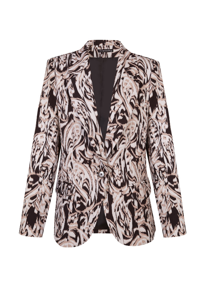 Blazer con diseño estampado cachemires
