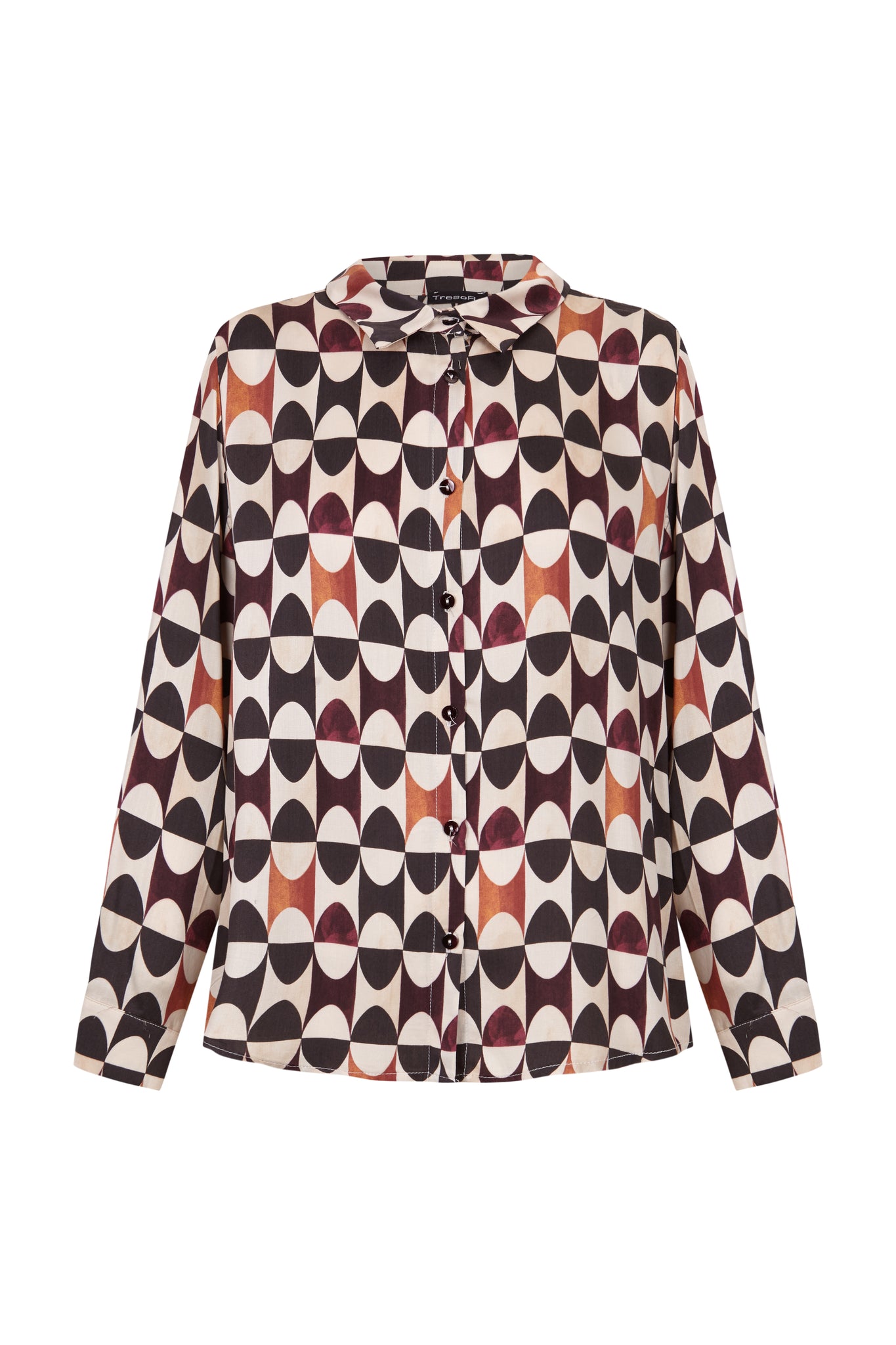 Blusa estampada de círculos