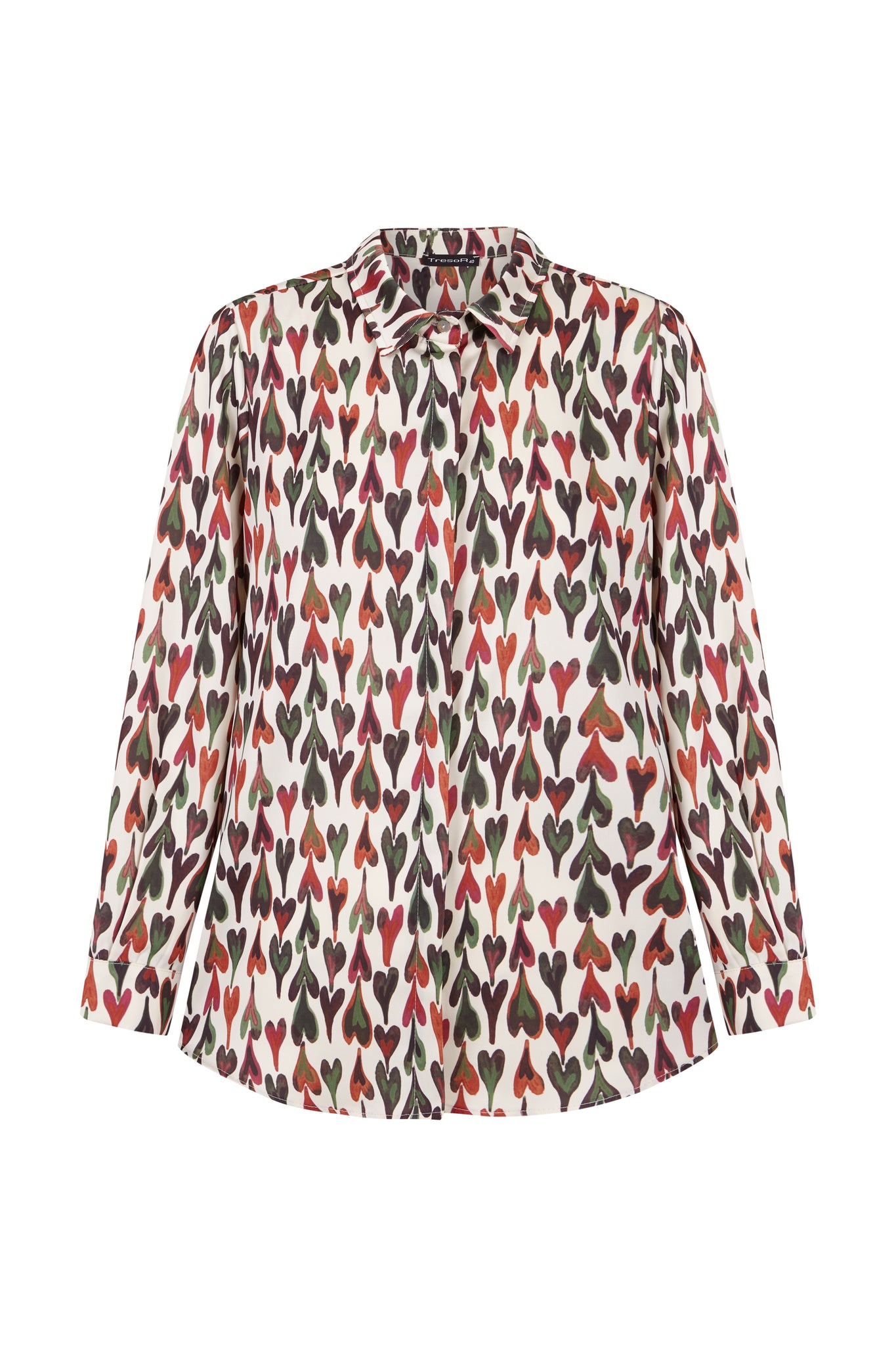 Camisa estampada de corazones
