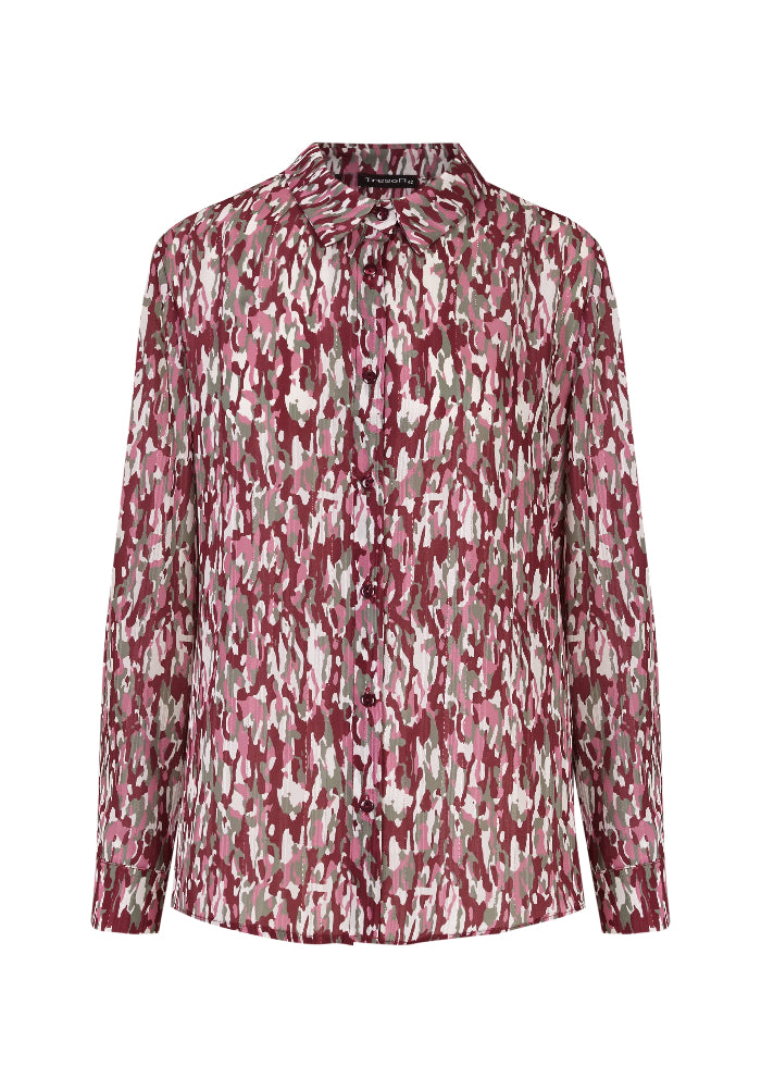 Camisa estampada con diseño camuflaje