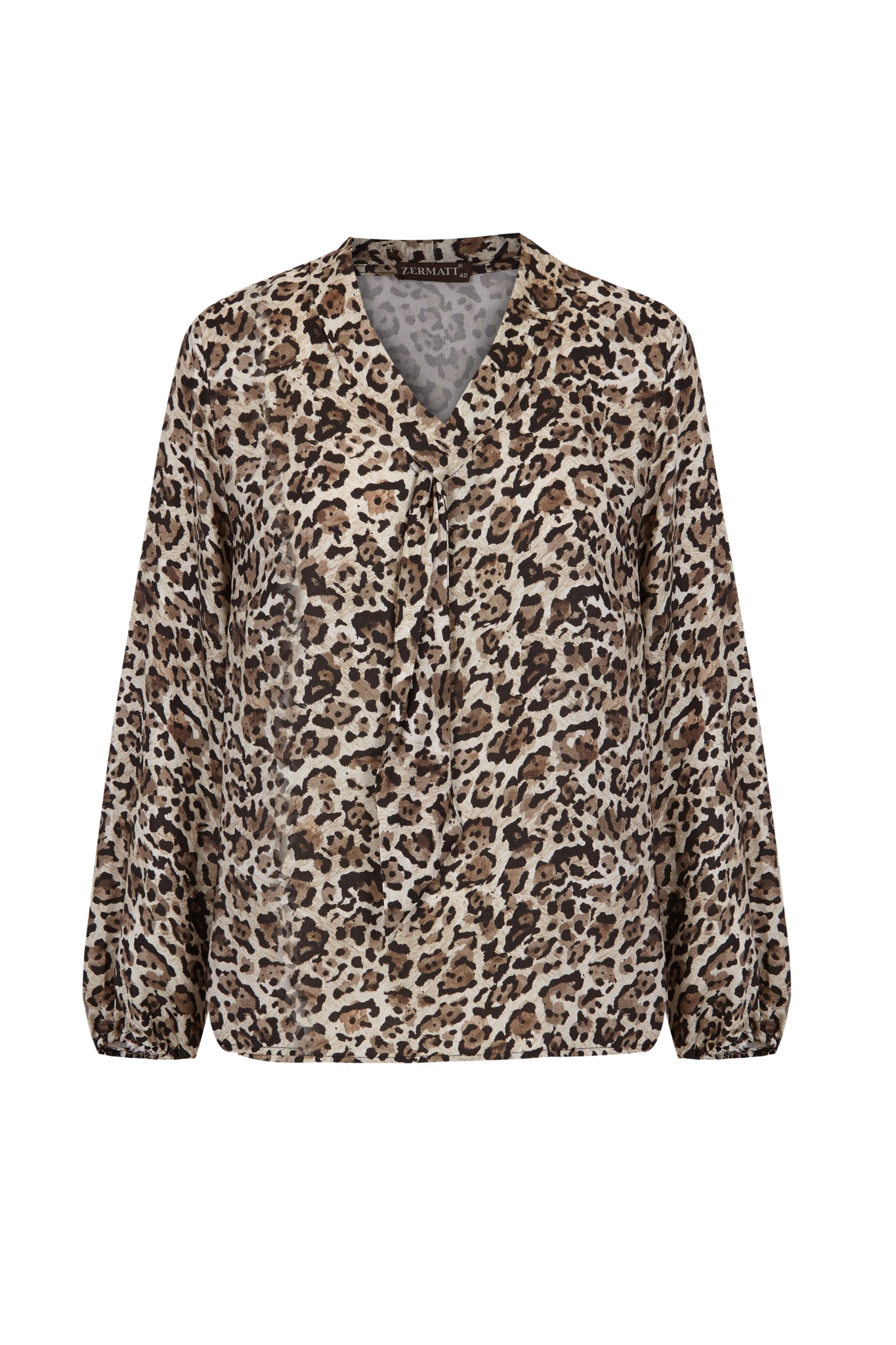 Blusa leopardo manga larga