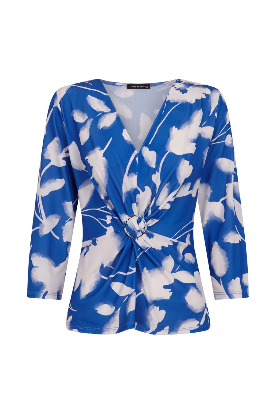 Camiseta flores con hebilla