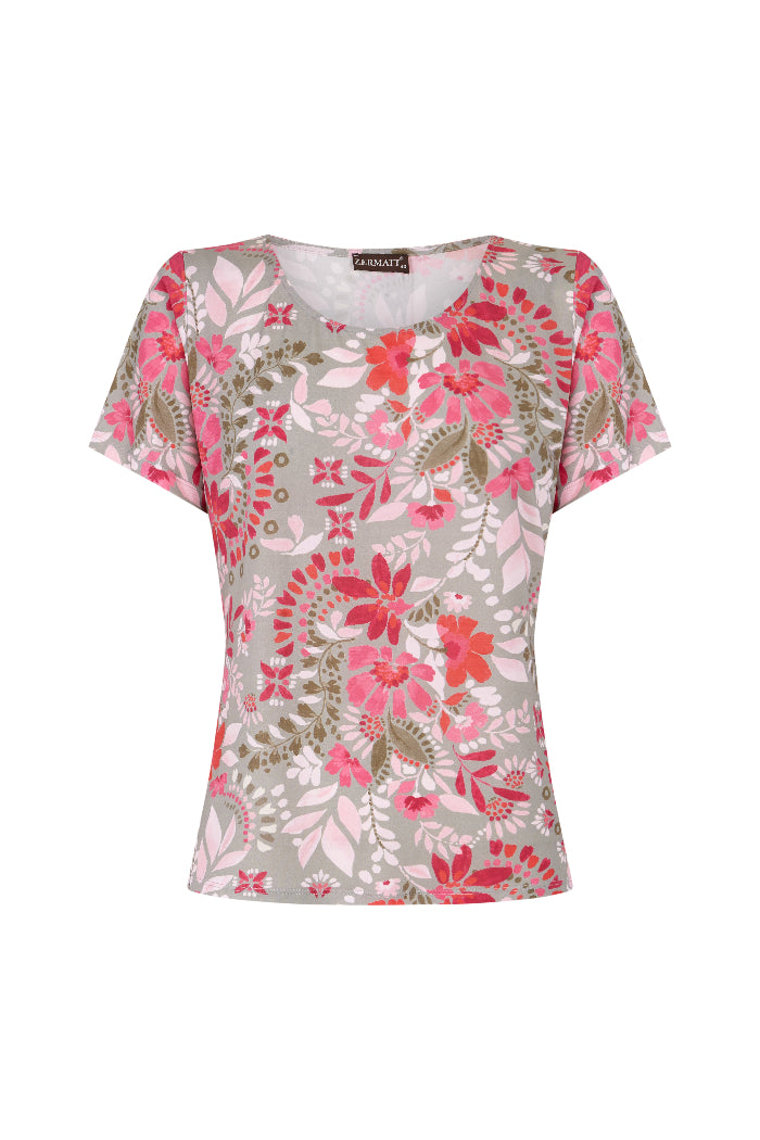 Camiseta estampado floral