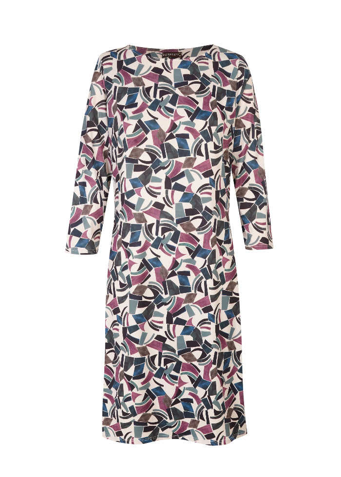 Vestido con estampado geométrico