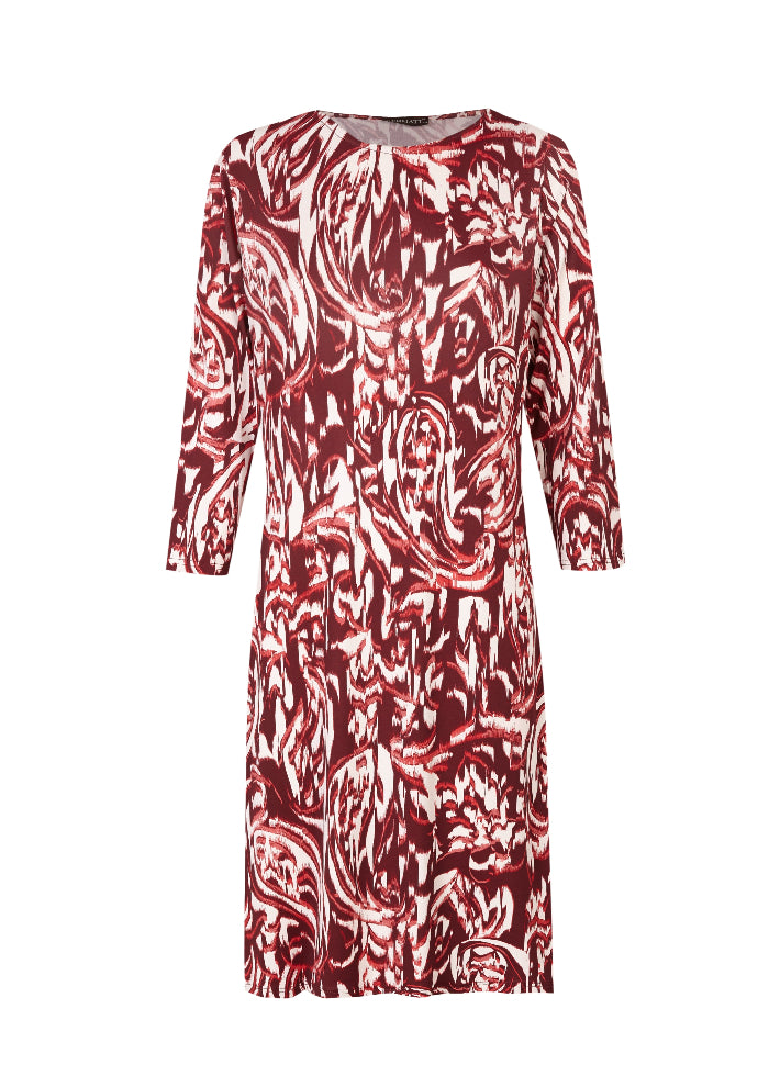 Vestido con estampado abstracto