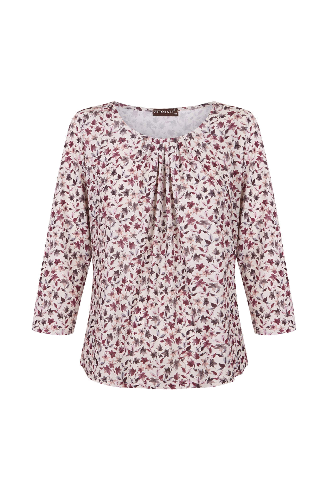 Blusa estampado de hojas