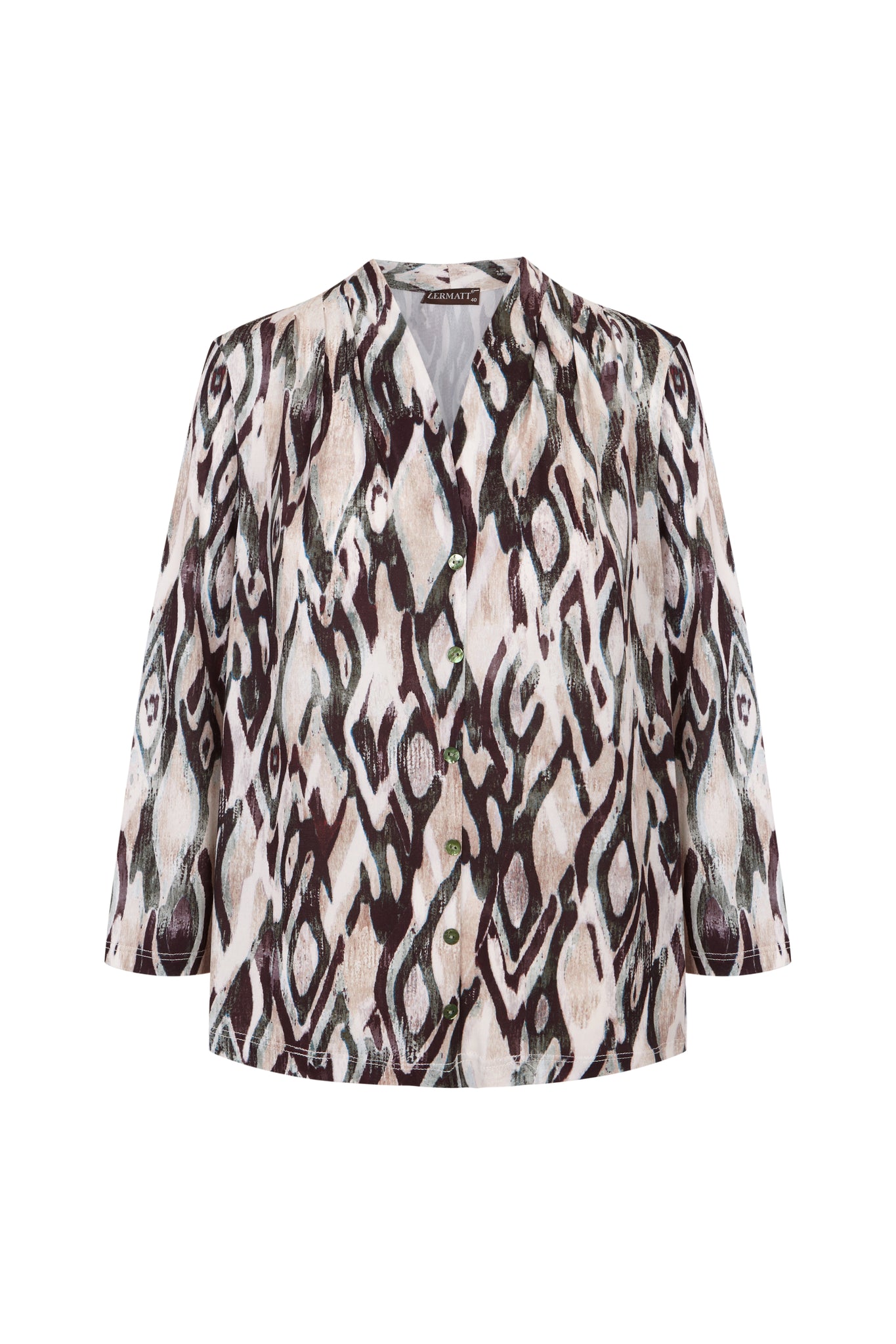 Blusa con falso botón