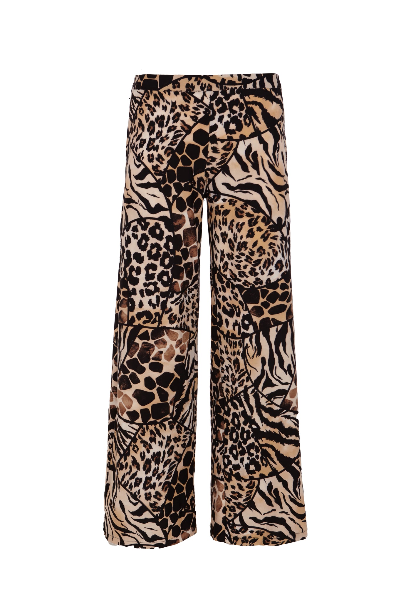 Pantalón leopardo ancho