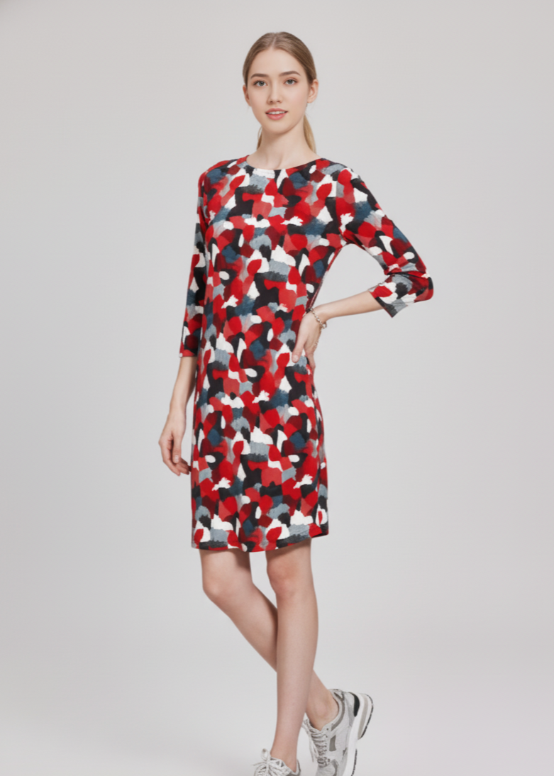 Vestido midi estampado