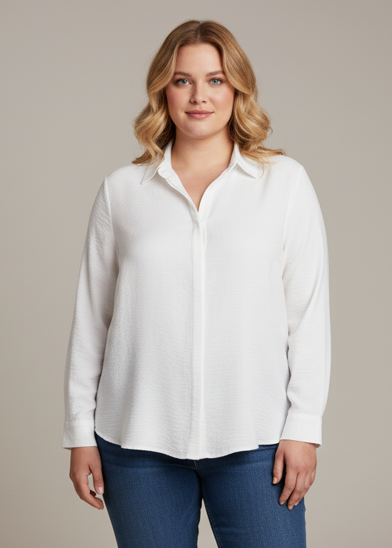 Camisa blanca lisa