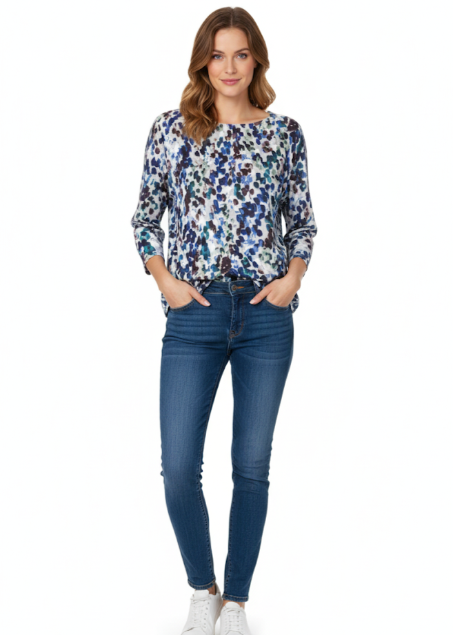 Blusa estampado de manchas