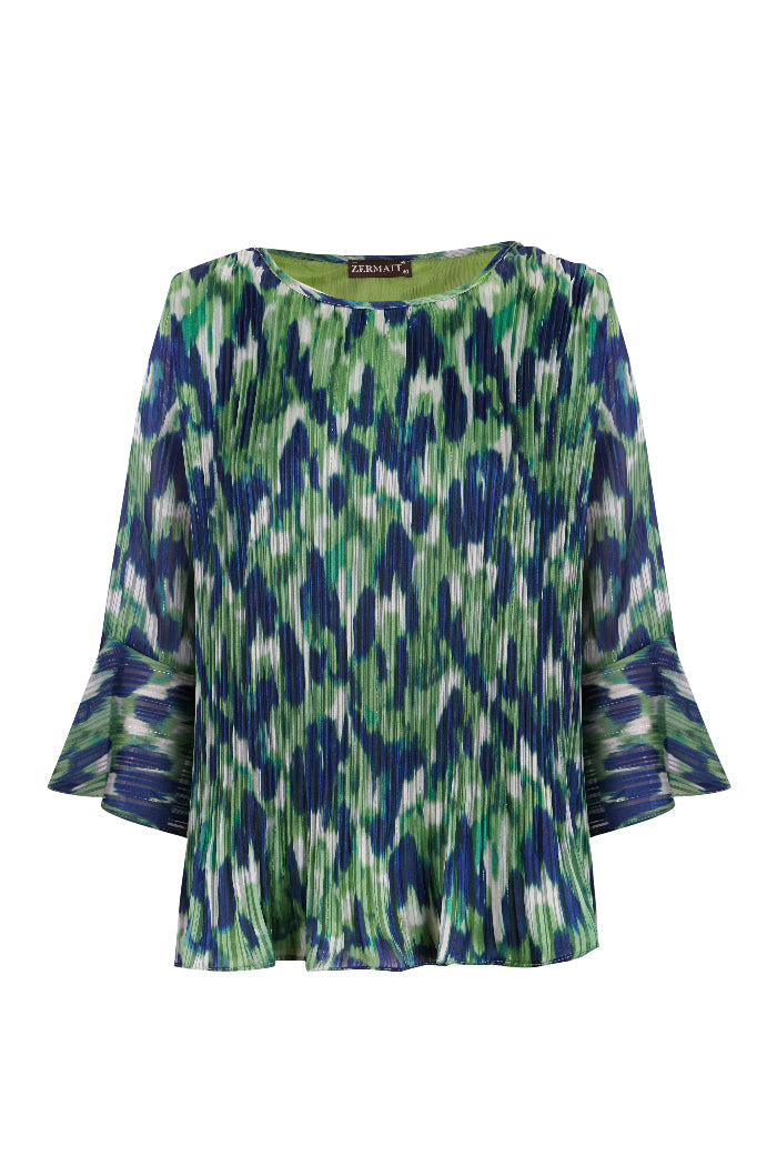 Blusa con estampado abstracto